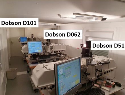 Automated Dobson instruments for long-term total column ozone monitoring.