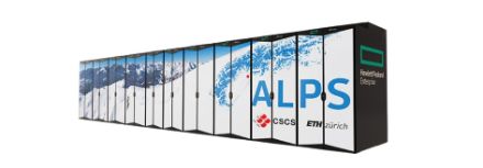 External view of the new ALPS supercomputers in the CSCS.
