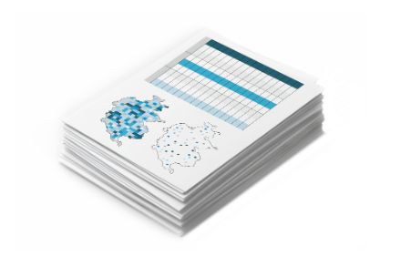 Symbolic representation of the Climate CH2025 datasets using a stack of paper.