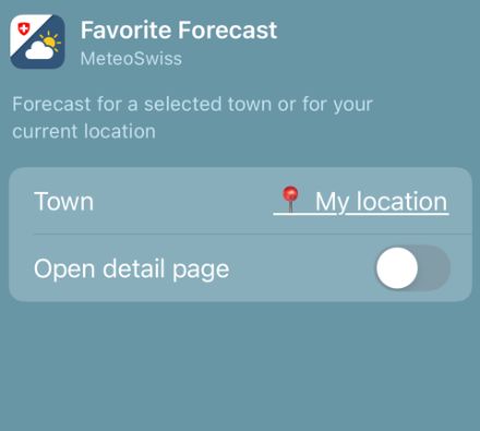 App Widget Menu