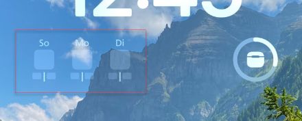 Widgets (on iOS) are empty.