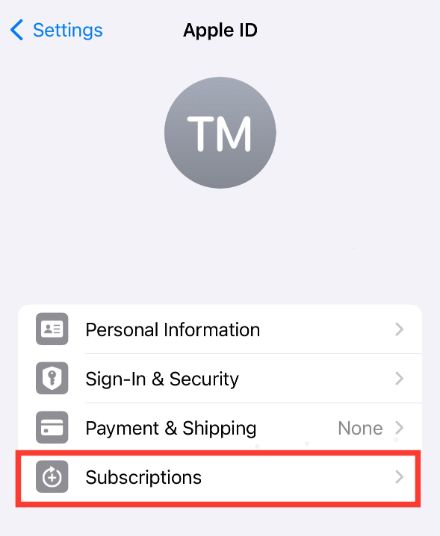 How can I cancel my in-app Aviation Weather subscription?