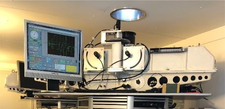 Image of a Dobson spectrophotometer from Davos and the entire series of measurements from Arosa/Davos.