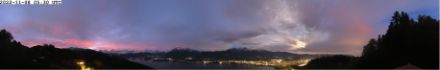 Early-morning photograph taken by the Heiligenschwendi webcam