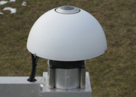  	Dark silicon dome surrounded by a spherical cover that protects the instruments from environmental influences. 