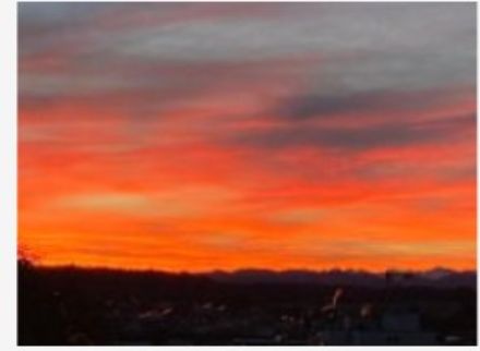 Sunrise in Dietlikon.