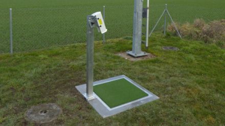 Foto des Sensors für die Schneehöhenmessung "one snow".