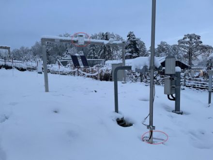  Photo of the SwissMetNet Station in Schaffhausen during winter