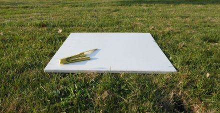 Photo of snow board for measuring new snow depth