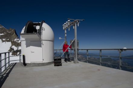 A woman checking measurement instruments.